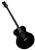 Dean Acoustic Electric Bass Guitar in Classic Black