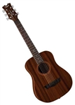 Dean Flight Mahogany Acoustic Travel Guitar with Gig Bag FLY MAH