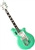 Eastwood Airline Map DLX Deluxe National Reissue Retro Electric Guitar w Case - LEFT HANDED Seafoam Green