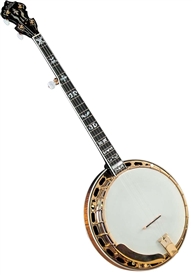 Gold Star GF-300FE 5 String Flying Eagle Banjo with Flamed Maple Resonator