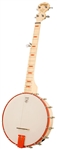 Deering Goodtime JR. Banjo 5 String Travel, Kids Open Back Junior Banjo Openback - Chevy Orange