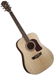 Washburn Heritage Series HD10S Acoustic Guitar Solid Top - Mahogany with Hard Case