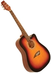 Kona K1SB Dreadnought Cutaway Acoustic Guitar - Sunburst