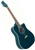 Kona K1TBL Dreadnought Cutaway Acoustic Guitar - Trans Blue