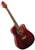 Kona K1TRD Dreadnought Cutaway Acoustic Guitar - Transparent Red