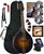 Kentucky KM-250 Artist A-Style Mandolin Pacakge All-Solid Sunburst with Bag, Strings, DVD, Tuner, Strap