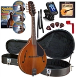 Kentucky KM-252 All-Solid Artist Series A-Style Mandolin Package Combo Kit