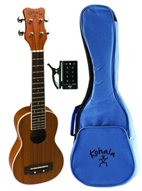 Kohala KP-S Soprano Kanikapila Ukulele Package Uke Book, Bag, Tuner