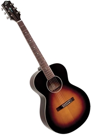The Loar LH-250-SN All-Solid Small Body Acoustic Guitar - Sunburst