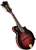 Washburn M3SWETWRK Florentine F-Style Acoustic Electric Manodlin - Wine Red with Hard Case