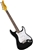 Oscar Schmidt OS-30 3/4 Size Black Kids Jr. Strat-Style Electric Guitar OS-30-BK