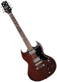 Oscar Schmidt OS-50-WA SG Style Double Cutaway Solid Body Electric Guitar
