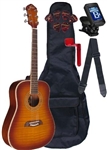 Oscar Schmidt OG1 Spruce Top 3/4 Size Kids Acoustic Guitar Package