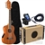 Oscar Schmidt OU28TE Eight String Acoustic-Electric Tenor Satin Mahogany 8-String Ukulele Uke Package