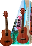 Oscar Schmidt OU2PAK Satin Mahogany Concert Ukulele Uke Package