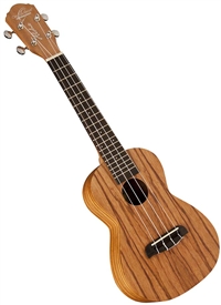 Oscar Schmidt OU320 Zebra Wood Concert Ukulele Uke