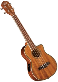 Oscar Schmidt OU6LCE Acoustic Electric Koa Tenor Ukulele Uke InstrumentAlley.com