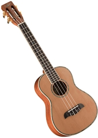 Oscar Schmidt OUUM200K "Ukulele Mike" Signature Ukulele Tenor Cedar-Mahogany Uke with Case