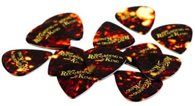 Recording King Celluloid Flatpicks Guitar Picks - Set of 6 Thin, Medium, Heavy