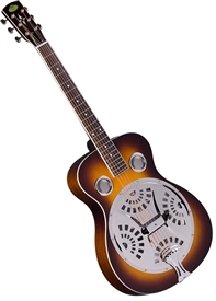 Regal RD-40V Roundneck Dobro Resonator Guitar - Sunburst