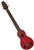 Washburn RO10TR Rover Steel String Acoustic Travel Guitar w/ Gig Bag - Translucent Red