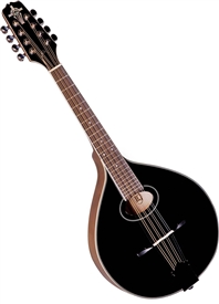 Trinity College TM-275B All-Solid Celtic Mandola - Black w/ Hard Case