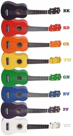 Hamano U-30 Maple Body Painted Ukulele Uke with Matching Gig Bag