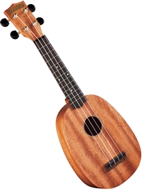 Hamano U-320P Deluxe Soprano Pineapple Ukulele Uke Bundle with DVD & Bag