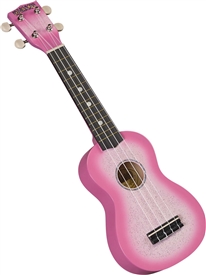 Hamano U-35PK Soprano Sparkle Ukulele Uke w/ Bag PINK