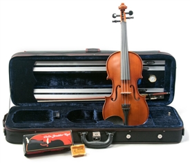 Palatino VN-650 "Genoa" Solid Carved Violin Outfit w/ Case, Bow, Rest, Rosin Violin