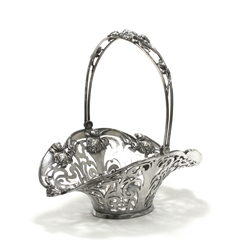 Basket by Derby Silver Co., Silverplate Art Nouveau Iris Design
