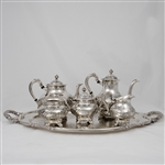 Lamerie by Reed & Barton, Silverplate 6-PC Tea & Coffee Service w/ Tray