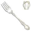 Violet by Wallace, Sterling Pastry Fork, Monogram DEH