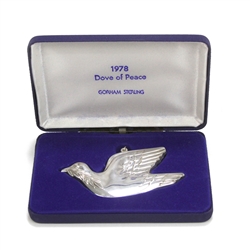 1978 Dove of Peace Sterling Ornament by Gorham