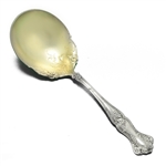 Vintage by 1847 Rogers, Silverplate Berry Spoon, Gilt Bowl, Monogram DL