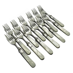 Pearl Handle by E.H.H. Smith Salad Forks, Set of 12