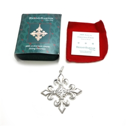 2005 Christmas Cross Sterling Ornament by Reed & Barton