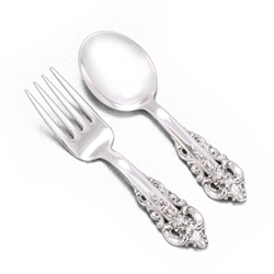 Grande Baroque by Wallace, Sterling Baby Spoon & Fork