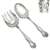 Stratford by Simpson, Hall & Miller, Sterling Salad Serving Spoon & Fork, Monogram K