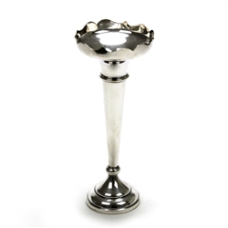 Vase by R. M., Silverplate Trumpet