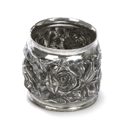 Napkin Ring, Silverplate Roses