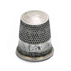 Thimble, Silverplate, Acanthus Leaf Design