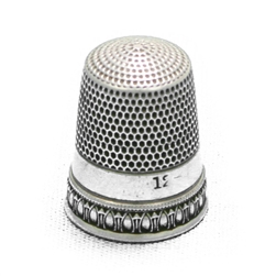 Thimble by Simons Bros. & Co., Sterling Arrow & Oval Design