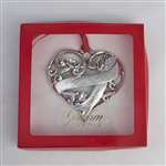 1995 Our First Christmas Silverplate Ornament by Gorham