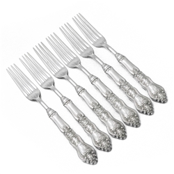 Moselle by American Silver Co., Silverplate Dinner Fork, Set of 6, Hollow Handle