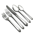 Starlight by Rogers & Bros., Silverplate 5-PC Setting Dinner, Modern w/ Soup Spoon