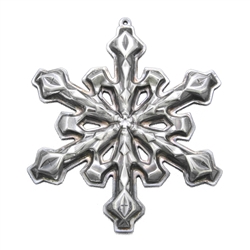 1980 Snowflake Silverplate Ornament by Gorham