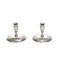 Paisley by International, Silverplate Candlestick Pair