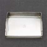 Gallery Tray, Silverplate Miniature Galley