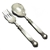 Pearl Handle made in England Salad Serving Spoon & Fork, Chased